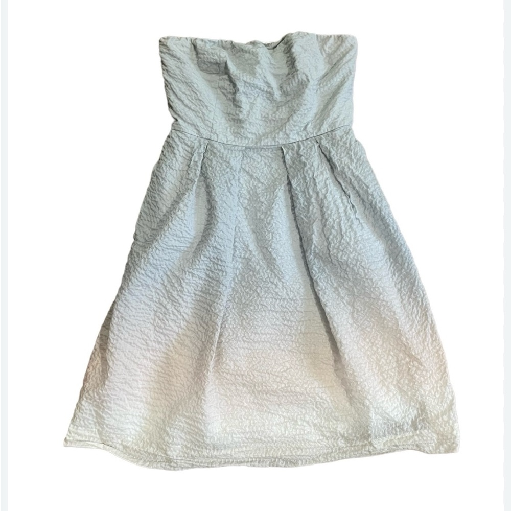 Elegant J. Crew White Pleated Strapless Sundress Size 6